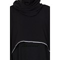 Cape abaya- Black-Grey Cape abaya- Black-Grey